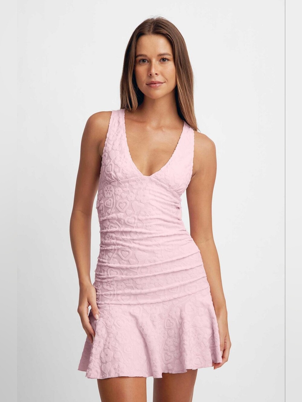 Blackbough NWT Alice Dress Medium Pink Terry Cloth Swim Cover Up Beach Resort